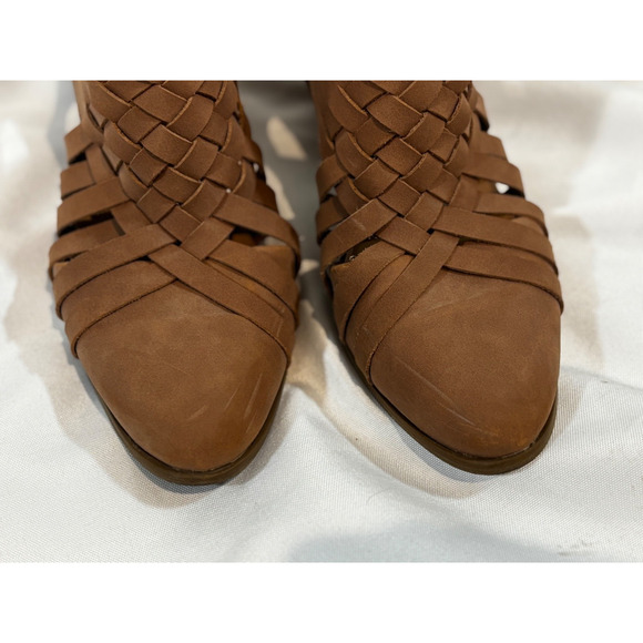 Universal Thread Women’s Sz 8 Aiden Huarache chunky Heeled Mules clogs sandals - Picture 2 of 9